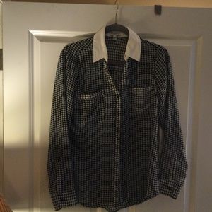 Houndstooth blouse